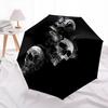 1Pc Skulls Automatic Umbrella - Suitable Travel Outdoor Portable Umbrella Birthday Gift Daily Essentials