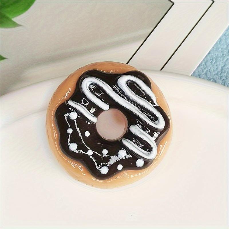 6pcs Adorable Mini Donut Shaped Refrigerator Magnets - Colorful Kawaii Decals for Fridge, Whiteboard, and Office Kitchen Decor