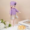 Attraktive Augen 30cm Bjd Puppe mit Kleidung Langes Haar Prinzessinnen-Make-up Kugelgelenkpuppe Kleinkind