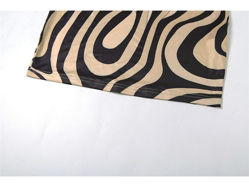 Q298DS Women's Spaghetti Strap Sexy Print Dress