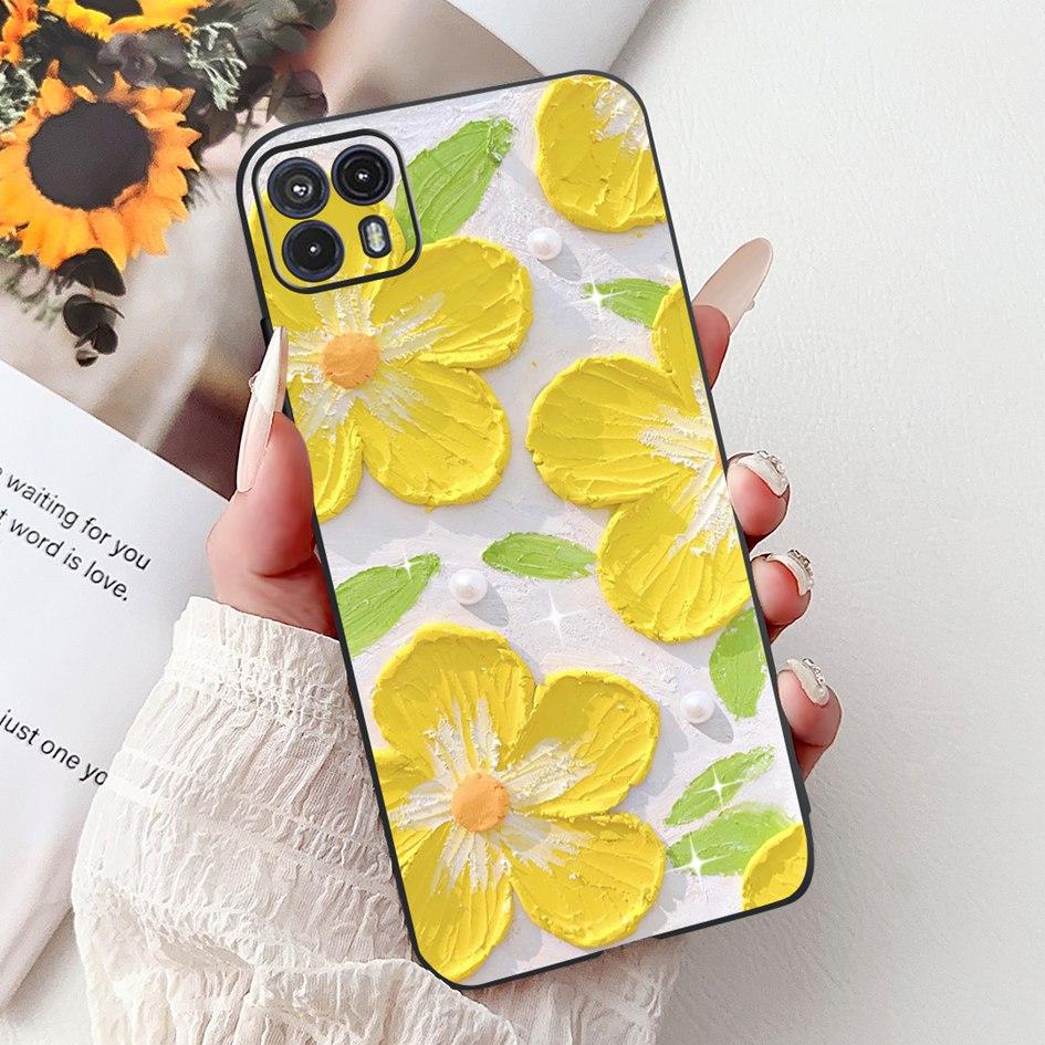For Motorola Moto G50 Case XT2137-1 XT2137-2 Cover Cute Cat Flower Cartoon TPU Back Shell For Motorola Moto G50 5G XT2149-1 Capa
