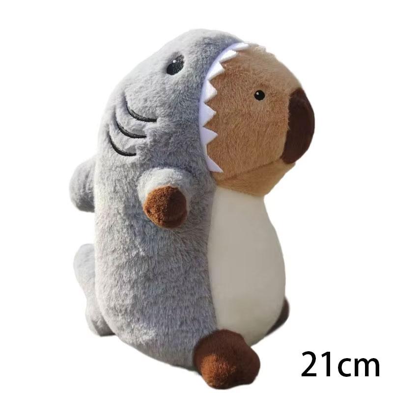 

Kawaii Shark Capybara Plush Toy Cartoon Animal Pillow Sofa Cushion Capibara Ornament Doll Room Decorate Birthday Christmas Gifts