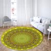 Family Living Room Bedroom Bathroom Floor MATS Printed Decorative Carpet Psychedelic Mandala Round Carpet Sofa Carpet Home Decor