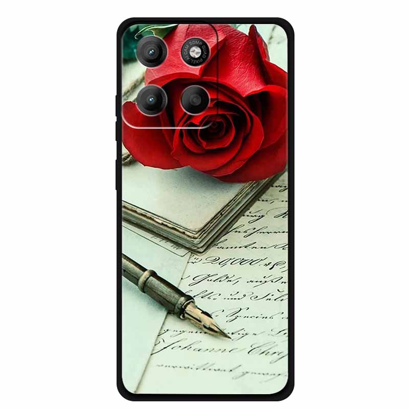 For Motorola Moto G15 4G Case G15Power 2025 New Fashion Black TPU Shockproof Phone Cases For Moto G15 Power Etui Fundas MotoG15