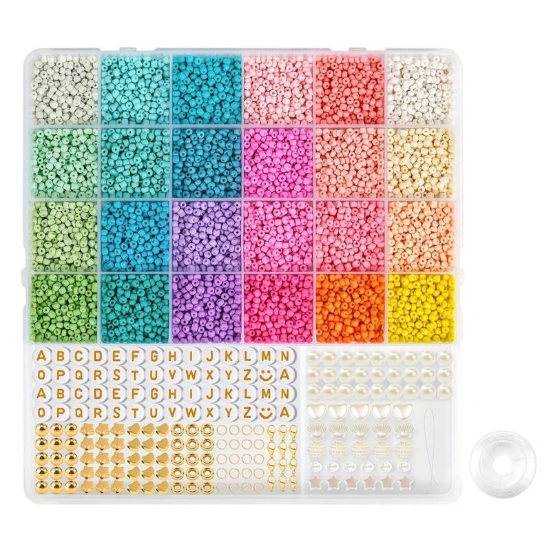 

3mm Beads for Bracelet Jewelry Making Supplies with Letter Bead Material 1