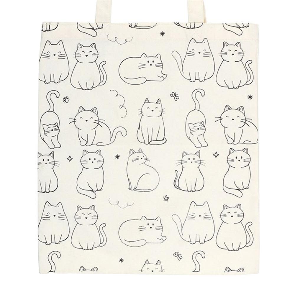 Something Different Cat Polycotton Tote Bag