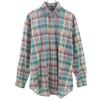 Check Pattern Long Sleeve Button Down Shirt L Multi Men's Used