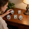 5 Stuks Vintage Mini Fotolijsten Zilver Hars Foto Lijsten voor Muur Tafel Decor Ambachten Sieraden Display Fotolijsten Decoratie
