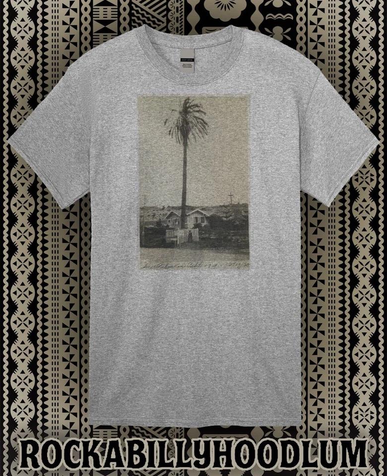 Retro Tiki T Shirt White Cotton Bar Restaurant The First Palm Tree in California XL