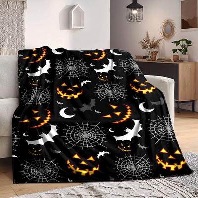 1 st Halloween Spinnen Deken, Lichtgewicht Flanellen Plaid voor Bank, Bed, Reizen, Kamperen, Woonkamer, Kantoor, Bank, Stoel, en Bed