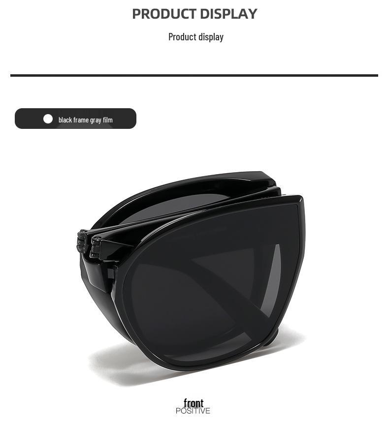 Collapsible High-End Fashion Sunglasses with UV Protection - European & American Style