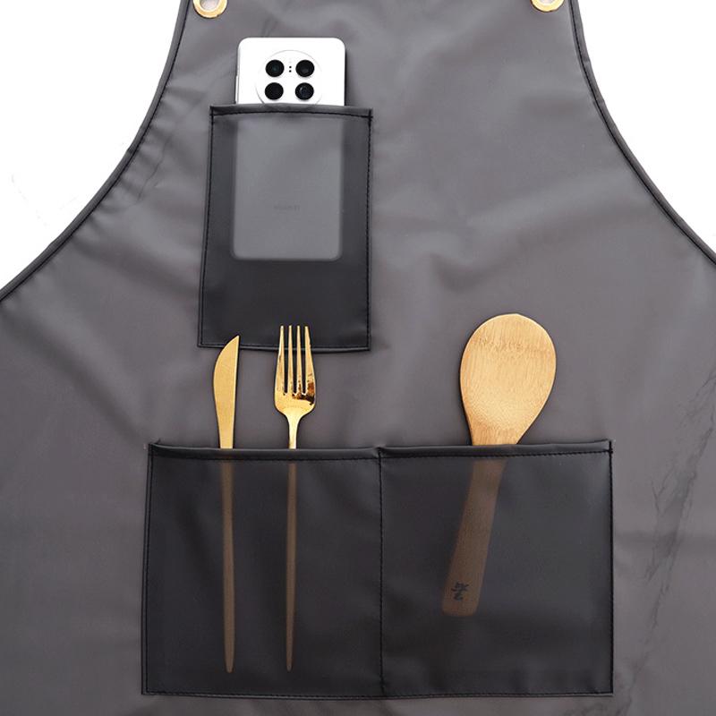1PC Oil Resistant Durable Easy To Clean Transparent Stain Resistant Waterproof Kitchen Apron