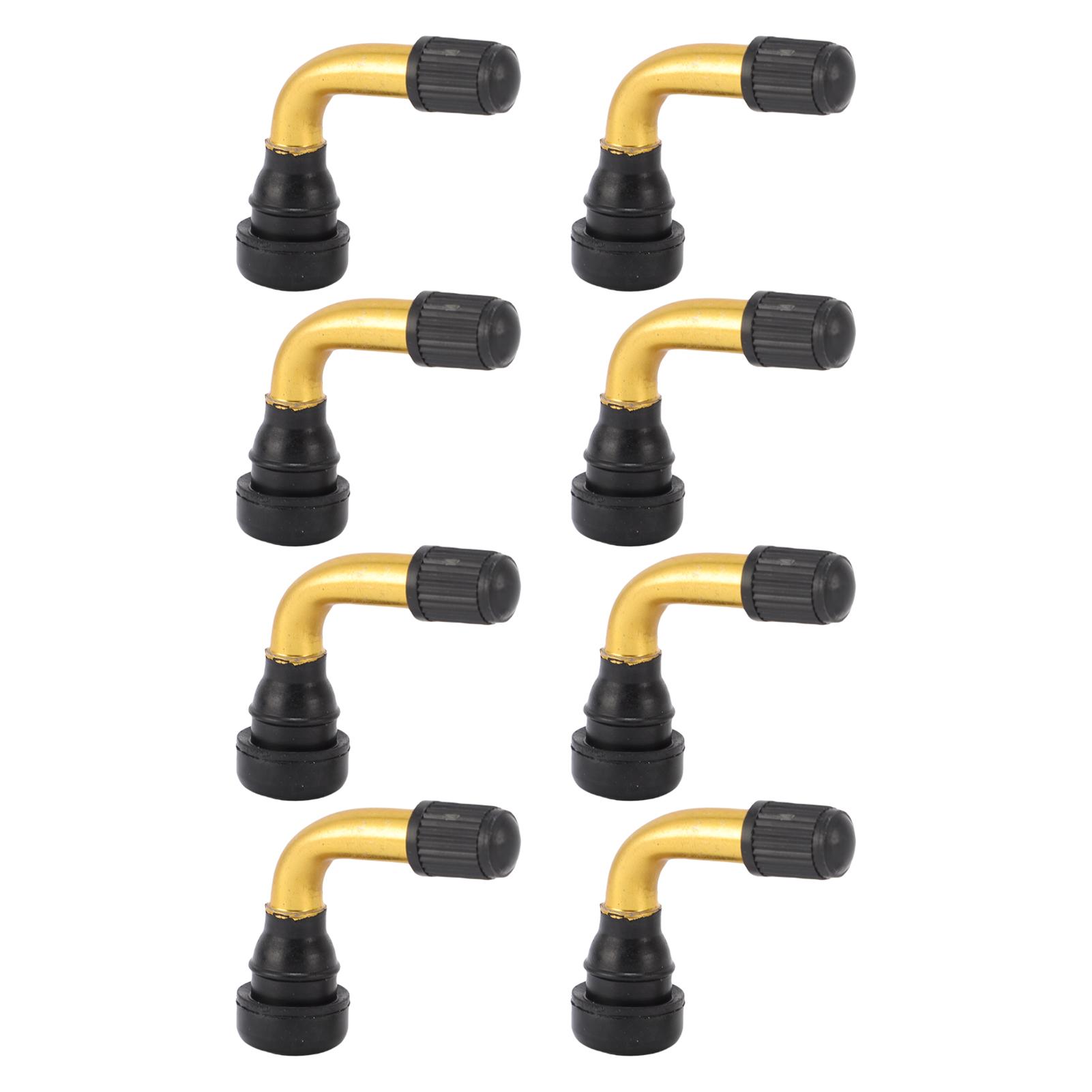 

8 Pcs Valve Stem Extender 40 Degree Aluminum Alloy Angled Tire Valve Extension for Electric Scooter Vacuum Tires