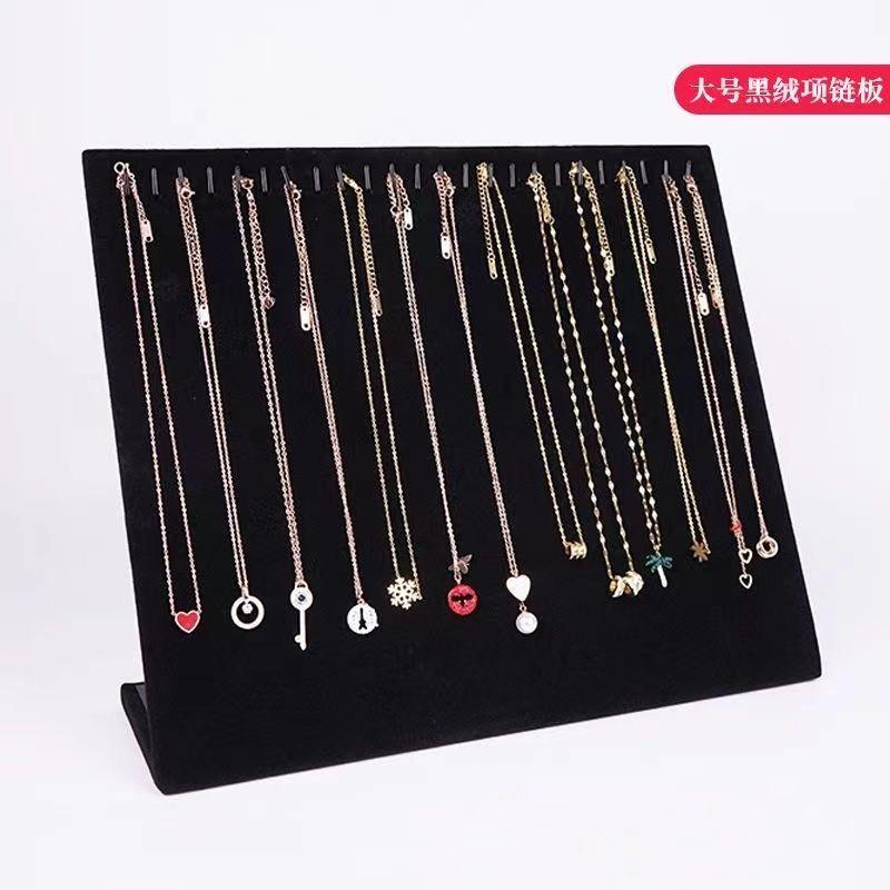 

Минималистичная подставка для украшений с мягкой фланелевой подкладкой: Органайзер-подставка для серег-пусетов, подвесной стенд для ожерелий и серег | Стильная коробка для хранения дома 24 hole