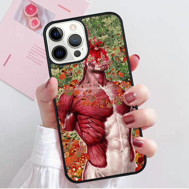 Human Brain Art Phone Case Back Cover for iPhone 17 Air 16 15 14 13 11 12 Pro Max Plus Shell Coque