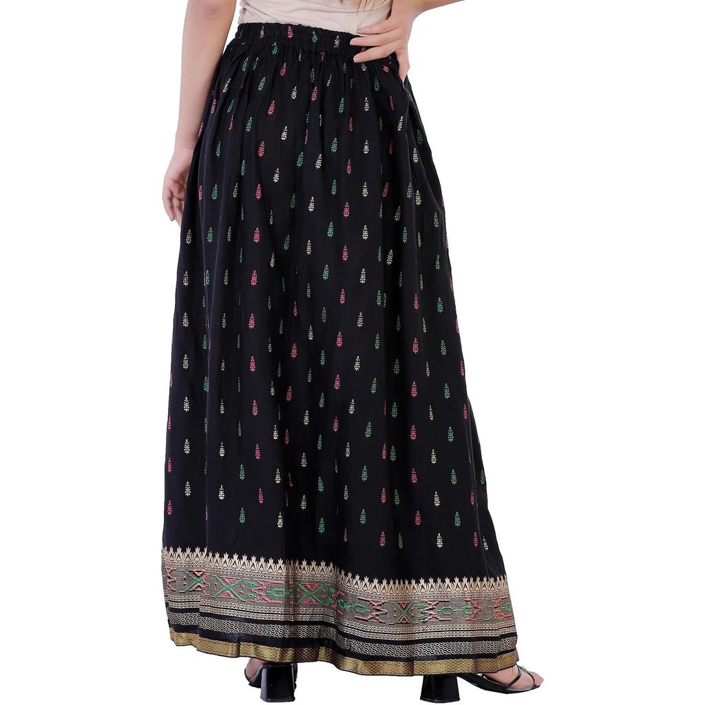 Indian Women's Casual Wear Long Skirt Bollywood Party Wear Ethnic Flared Skirt