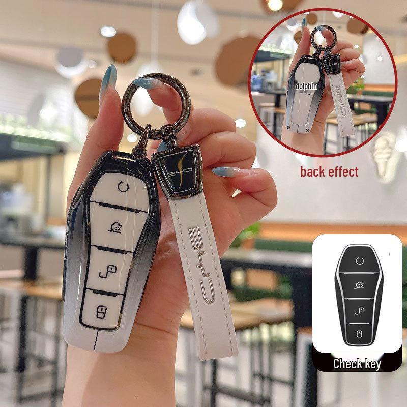 

Zinc Alloy Key Case for BYD Dolphin: Premium Design with 24 New Dolphin Mod Buckles for Men and Women.