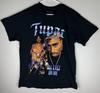 Tupac ALL EYEZ ON ME T-Shirt Graphic Tee Size Large Black Motorcycle 2PAC Tag Unisex T-Shirt