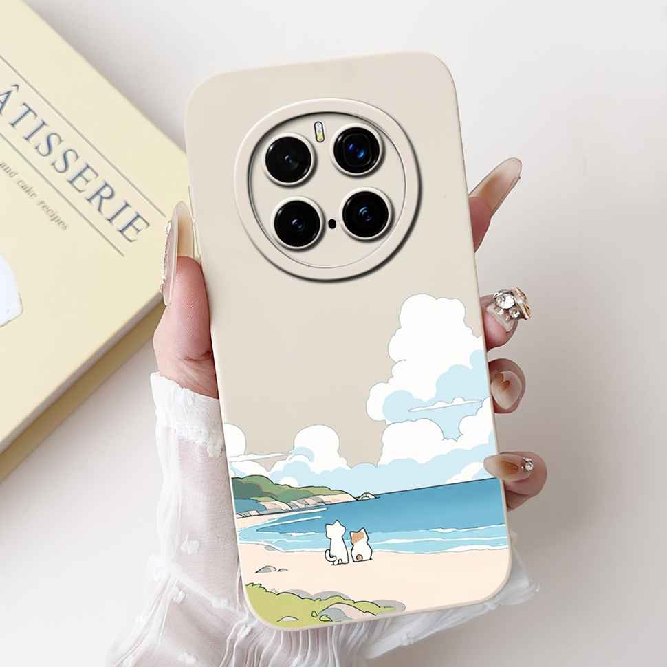 For Honor Magic7 Pro Case PTP-N49 Luxury Painted Cover Soft Silicone Phone Case For Honor Magic7 Magic 7 Pro Cover Funda Housing