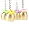 Durable Durable Metal Parrot Swing Toy Sweet Sound Bell Design Hanging Ring Toy Climbing Ring Bird Chewing Toy For Parakeet
