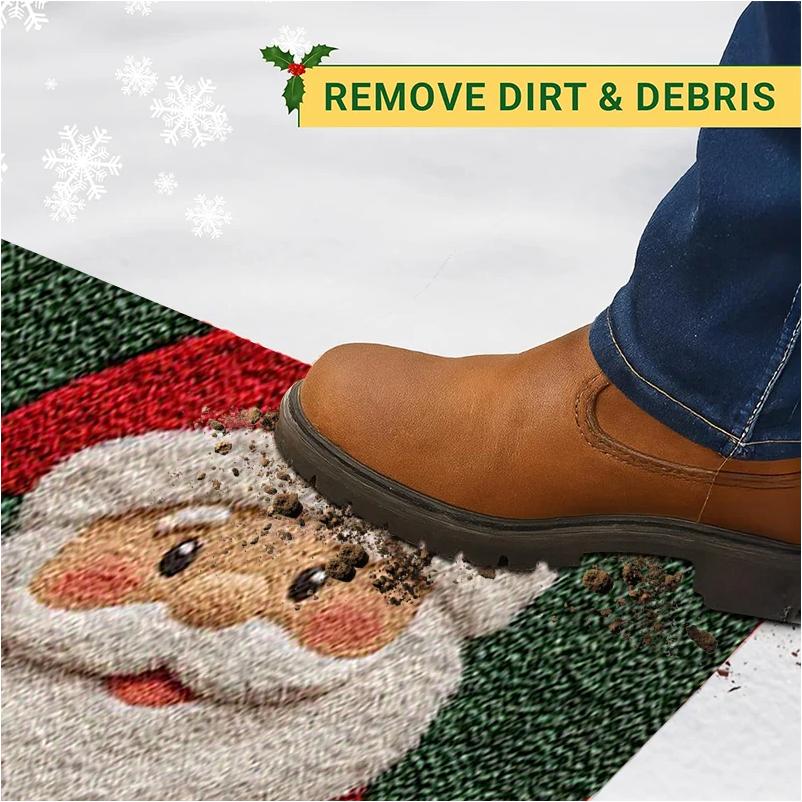 Christmas Door Mat Red Santa Claus Outdoor and Indoor Gingerbread Man Carpet New Year 2026 Merry Christmas Home Decor Foot Mat