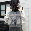 Schoolbag Korean Version Ins Cartoon Rabbit Ears Backpack Bag Female Niche Design Cute Plush High Value Large Capacity Backpack