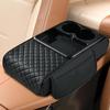 Car Armrest Mat Center Console Arm Rest Protect Cushion With Wireless Charging Phone Holder Cup Holder For Water Bottle Drinks