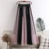Women's Fashion Solid Color Half Skirt Party Ballet Puff Skirt Mesh Skirt