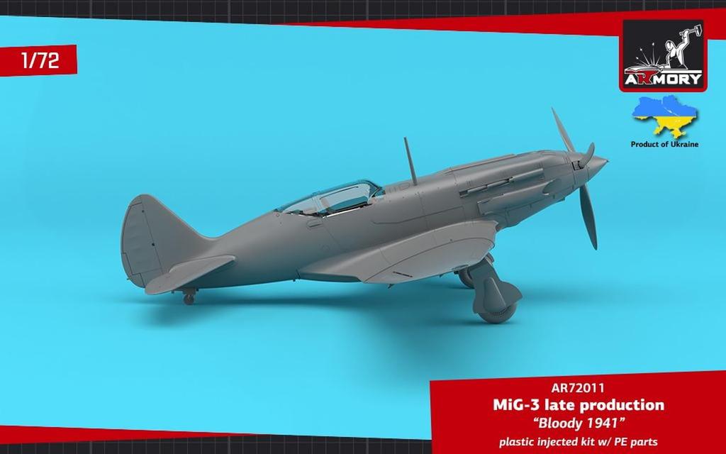 Armory 1/72 MiG-3 Late Model 1941 Plastic Model AMR72011