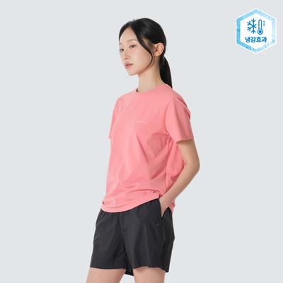 Quick Dry Women's Basic Short Sleeve T-shirt Pink (S26MWTTS13)