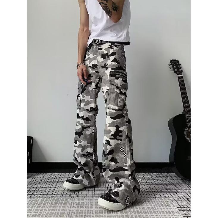 

Чоловічі джинси, джинси робочого одягу з декількома кишенями в американському ретро-стилі, чоловічі та жіночі вільні прямі повсякденні штани, модні 3XL