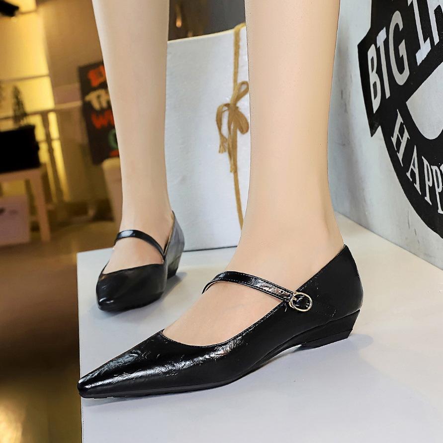 Fashion Designer Vintage Spring Women Mary Jane Shoes Fashion Shallow Buckle Shoes Elegant Low Heel Shoes Zaptos Mujer