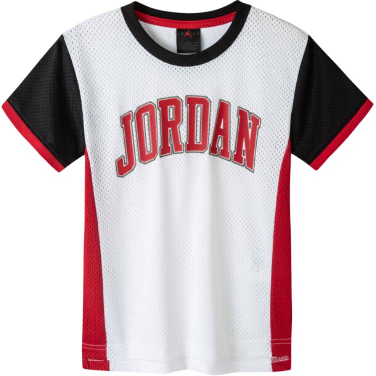 Jordan T Shirt Pure White Children Aged 3 7 Years Old DX7244-100 5