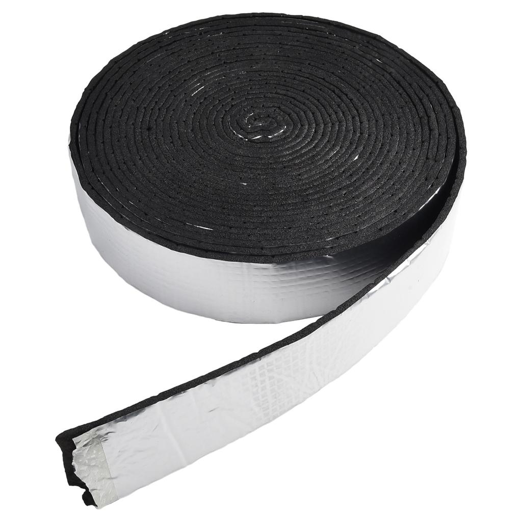 1x Pipe Wrap Insulation 32.8Ft Outdoor Pipe Foam Tape Pipeline Insulation Tape Aluminum Foil Fire Resistant Pipeline Tape