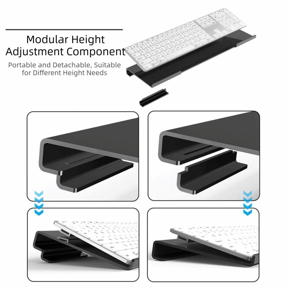 Langlebiger Computer-Tastaturhalter Klarer Acryl-Neigungstastaturständer Schreibtisch-Tastaturablage Schule