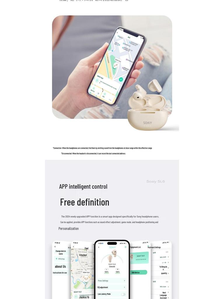 Sony Ericsson SL6 2025 True Wireless Semi-In-Ear Sports Bluetooth Headphones for Huawei & Apple.