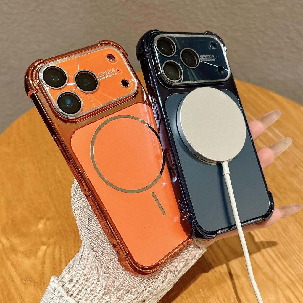 Instantly Transform Into Apple 17 Pro Max Magnetic Phone Case with Four-Corner Drop Protection for iPhone 16 and Matte AG Finish for iPhone 15