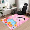 Peppa Pig Printed Carpet, for Office Chair Living Room Bedroom Kitchen Room Decor Gifts.