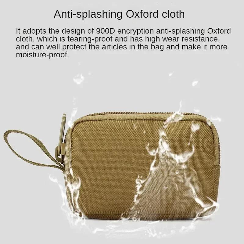 Portable Waterproof Edc Pouch Hunting Outdoor Waist Bag Nylon Tactical Mini Wallet Card Bag Small Pocket Key Pouch Money Bag