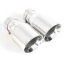 1PCS Double Wall Flat Thickness 1.2mm Stainless Steel Vehicle Refitting Universal Exhaust Tip Muffler Tail Throat Modification