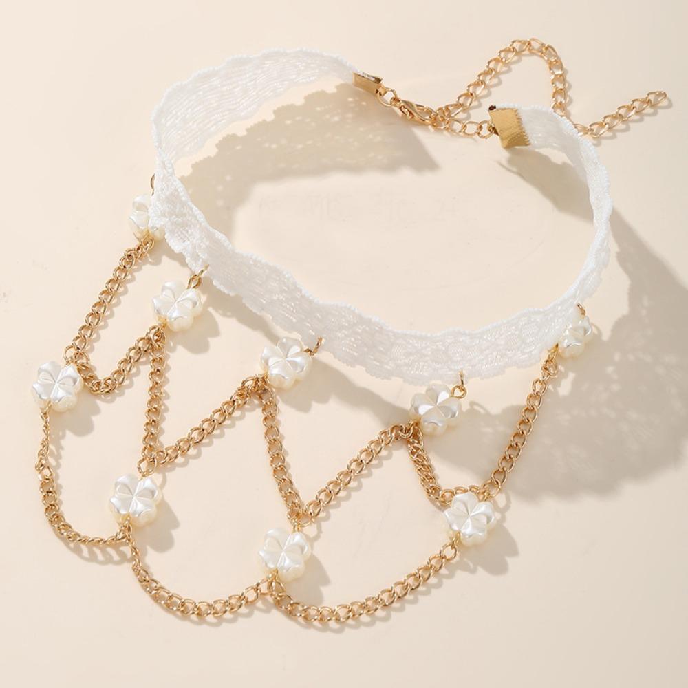 

Кружевная жемчужина бедра ноги цепь многослойное платье орнамент кулон мода тело цепь женщины Style 2