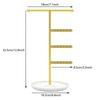 T Bar Jewelry Stand Organiser Display Shelf for Necklace Bracelet Watch Detachable Jewellery Presentation Rack with Tray