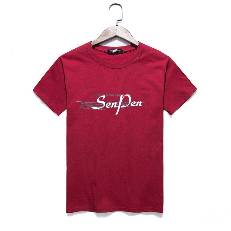 S-5XL Pánské bavlněné tričko s krátkými rukávy s výstřihem do O Volné ležérní trička Pánské triko s potiskem Streetwear