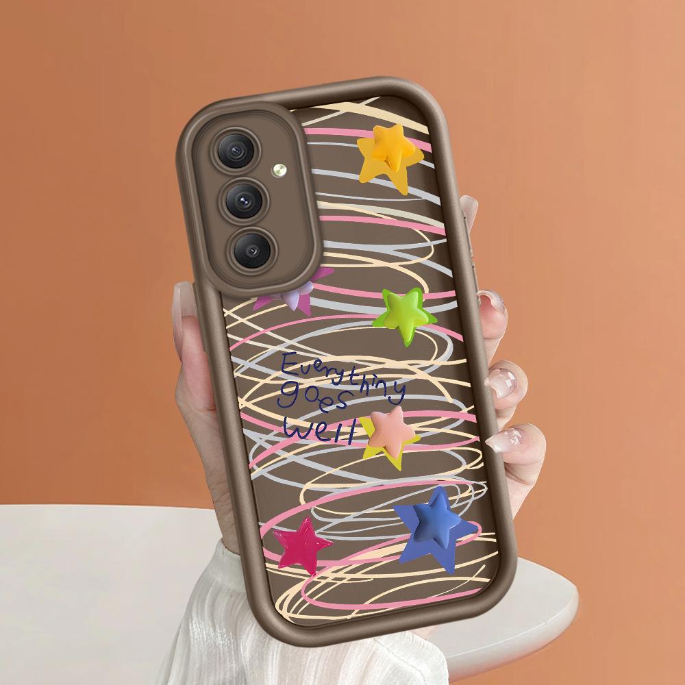 Weiches Silikon-Telefongehäuse mit quadratischem Leiterdruckmuster, vollständige Abdeckung, Kamera, stoßfestes Schutzgummigehäuse für Samsung