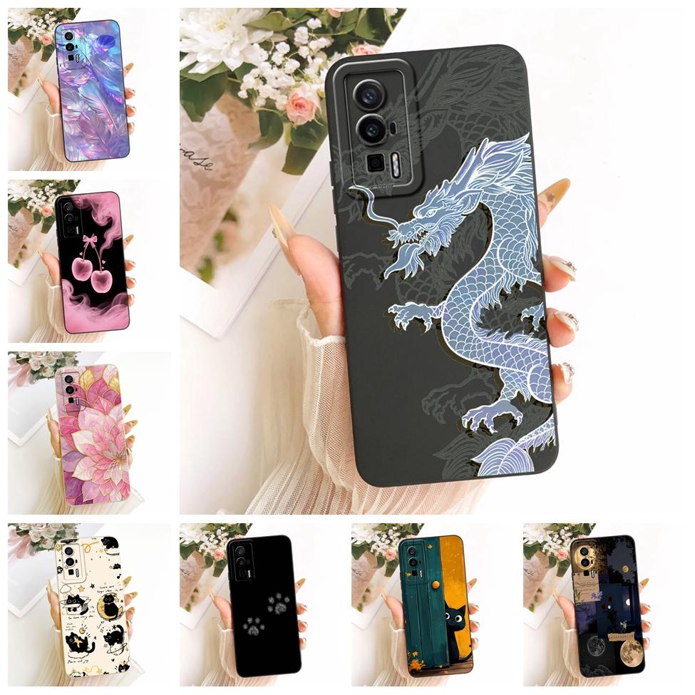 For Redmi K60 Case Cover Silicone Luxury Fashion Cool Kawaii Cute Painted Phone Casing For Xiaomi Redmi K60 23013RK75C