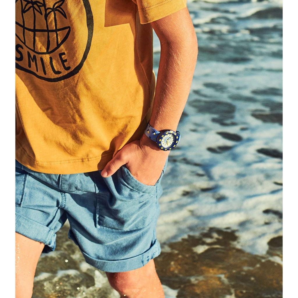 Swatch Flik Flak ICY BEACH FPSP013D Kids' Watch,