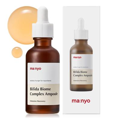 MANYO FACTORY Bifida Biome Complex Ampoule 50ml) Korean Skincare, Facial Skin Rejuvenating,  10-types-of Hyaluronic Acid, for Women and Men