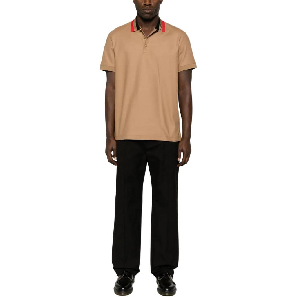 Burberry contrasting-collar cotton polo shirt 80831551