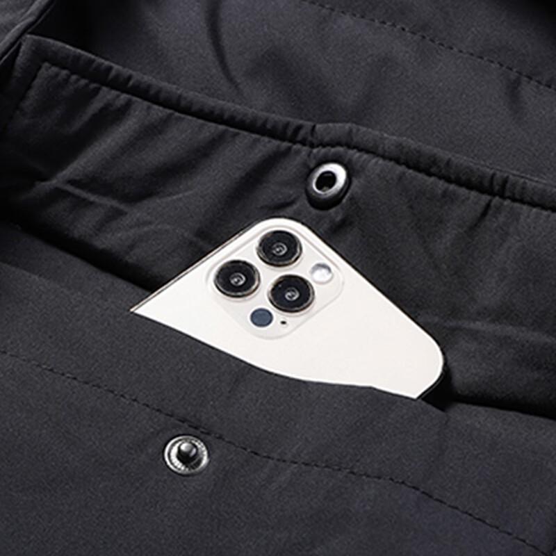 ROMON Men's Casual Thickened Padded Jacket with Removable Hood