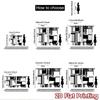 2D flat Photography Backdrop Popular Party Backdrop Black and White Geometric Shapes 100% Polyester Festive Wall Decor Use